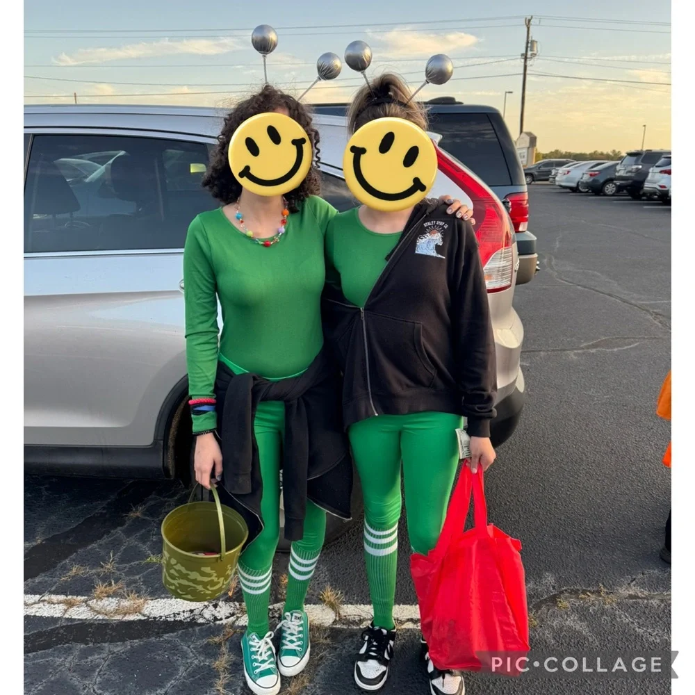 Spirit Green Costume Base Set‎ | Long Sleeve Bodysuit & Matching Leggings Size M - Picture 2 of 11